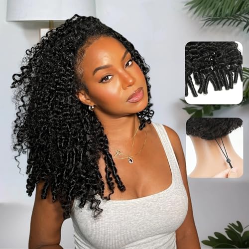 CUTE BEIN 220% Density 20 Inch Burmese Curly Half Wigs